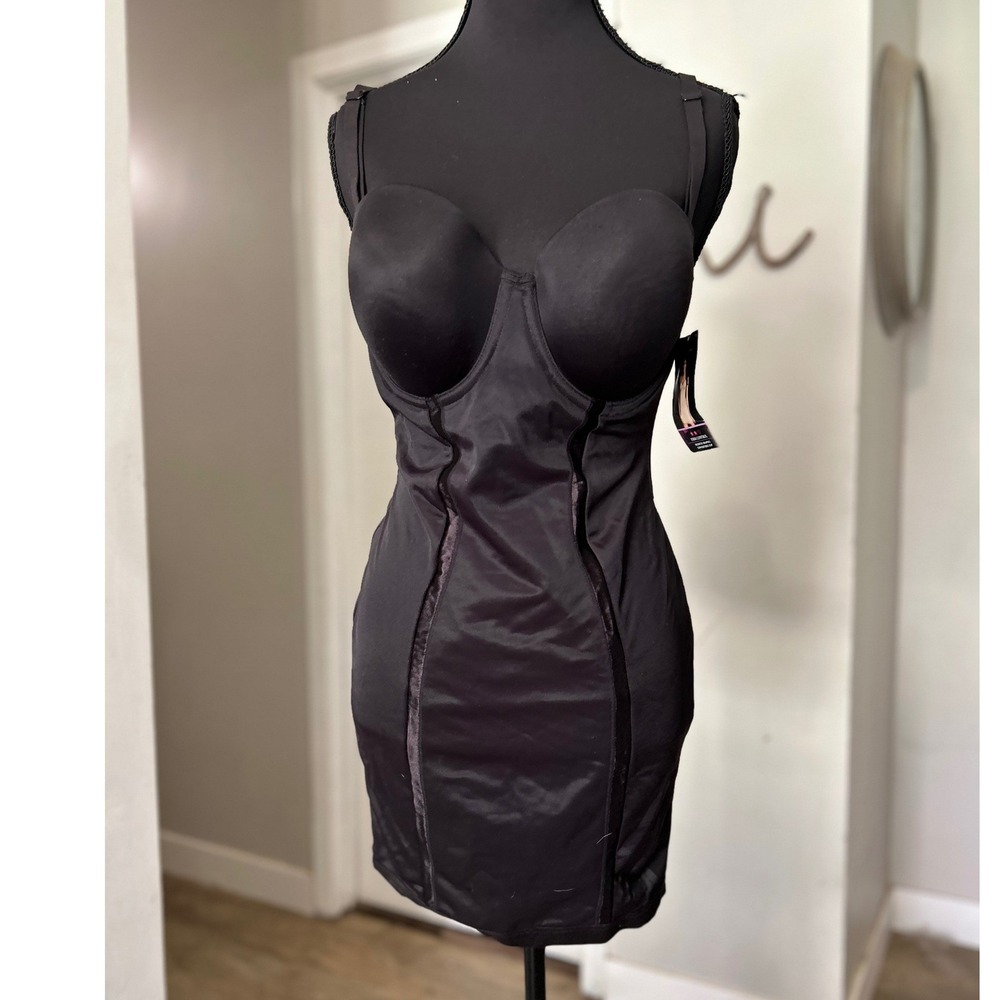 Maidenform Secretly Shaping Firm Control Convertible Slip 38C Black 2304 NWT